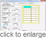 Setting Mailing address labels properties