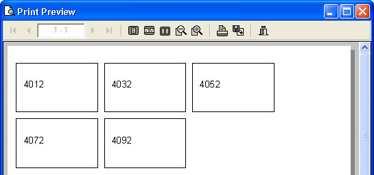 Example of using counters in Label Design and Printing