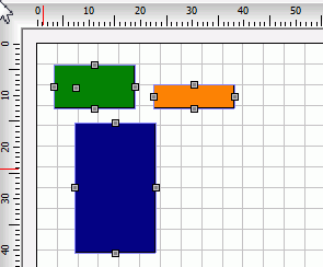 Resize the selected objects to equal widths