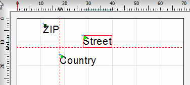 Label objecta alignment