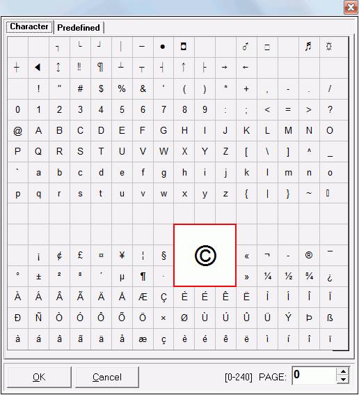 Characters to Symbols converter