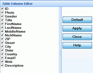 Label creator with productz database