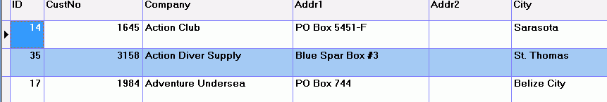 Table After column resize